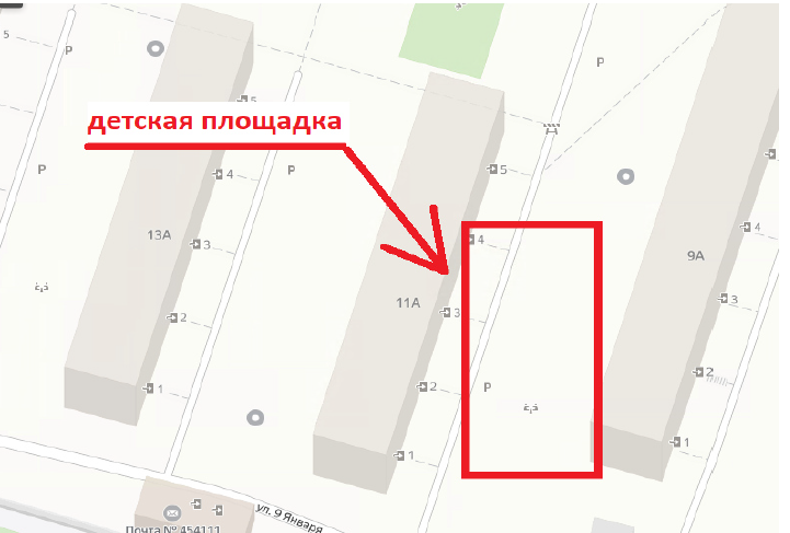 Детская площадка на ул. Овчинникова, 11А