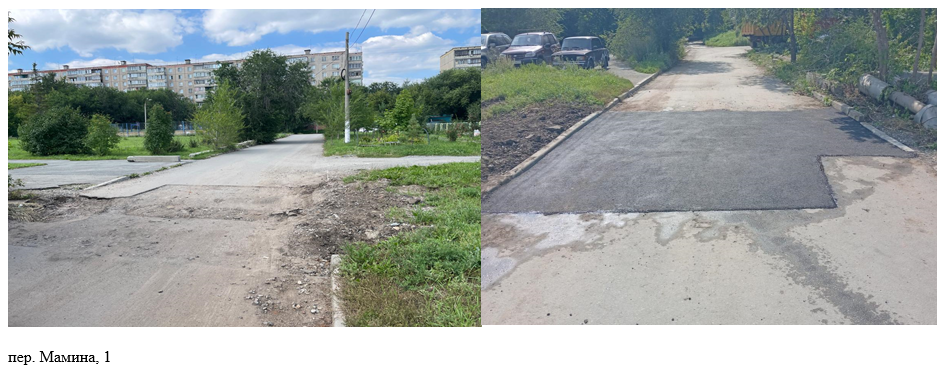 Восстановление благоустройства на пер. Мамина, 1